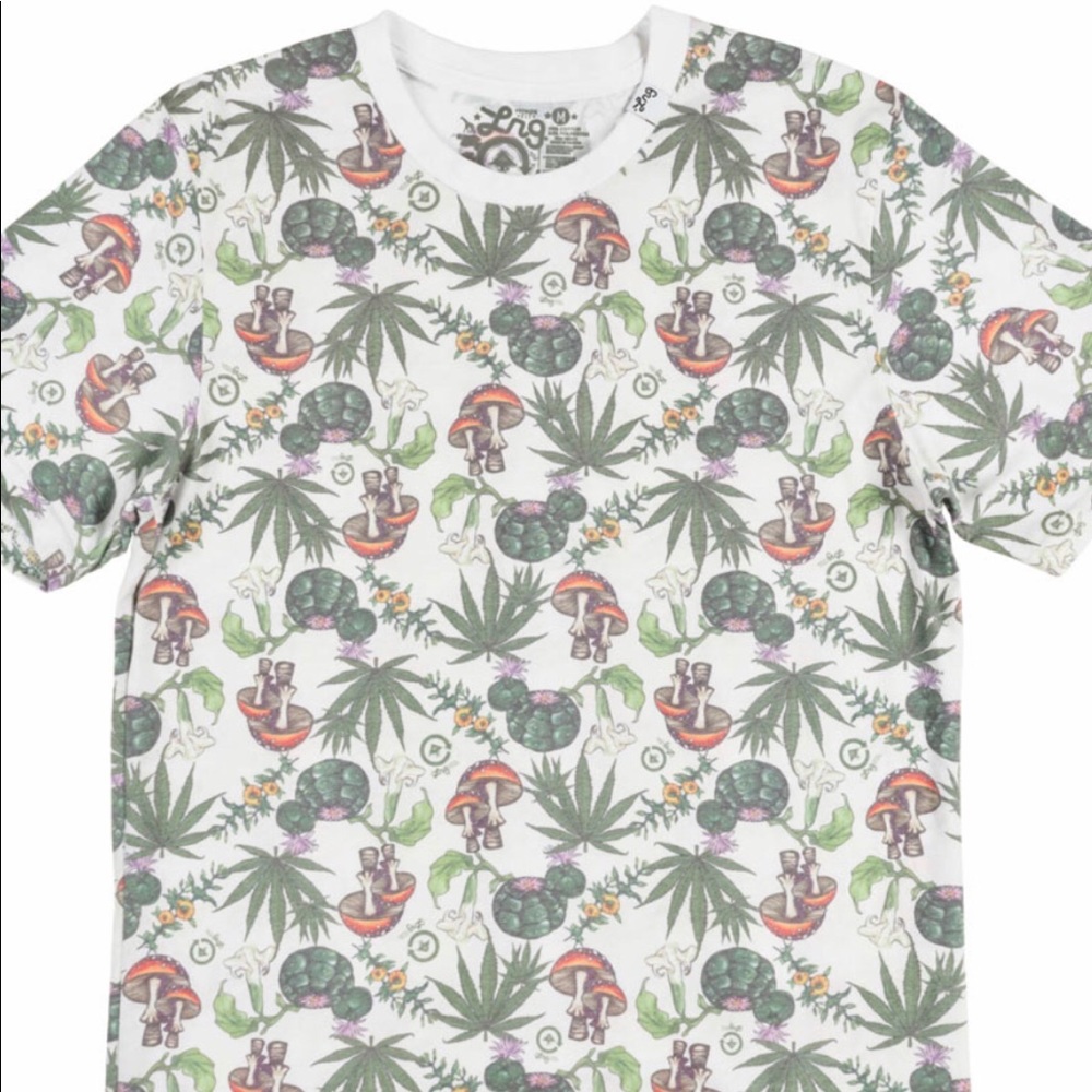 LRG Alohigh Faded Men's T-Shirt -Weed M
